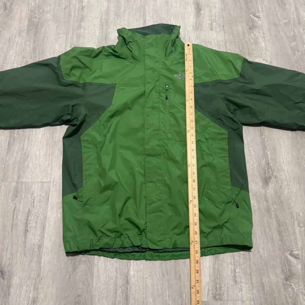 The North Face Gore-Tex Rain Jacket Mens Medium Green Waterproof Shell no Hood
